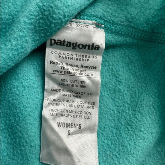 Patagonia Blue Fleece Quarter Zip Sweater - Women’s Size Small - 25420 - Picture 6 of 14